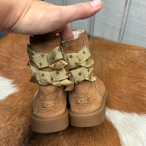 UGG tan girls boots baby size 7